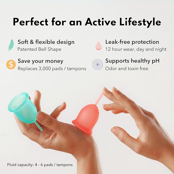 Lena Menstrual Cups, Reusable Period Cup,