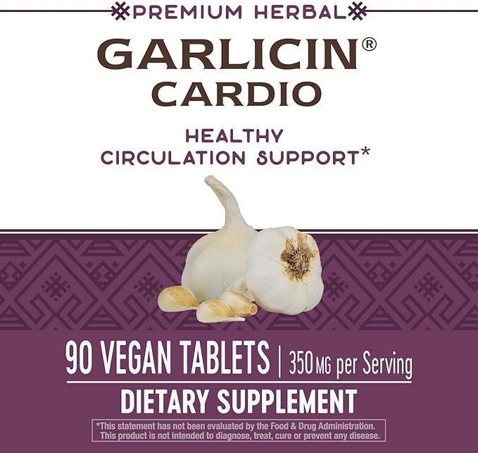 Nature’s Way Garlicin Cardio Premium Herbal 350 mg 90 Tablets