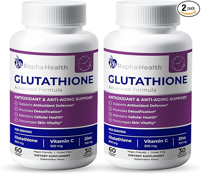 Twin Pack Glutathione Enhanced with Vitamin 120 Tablets (2) Month