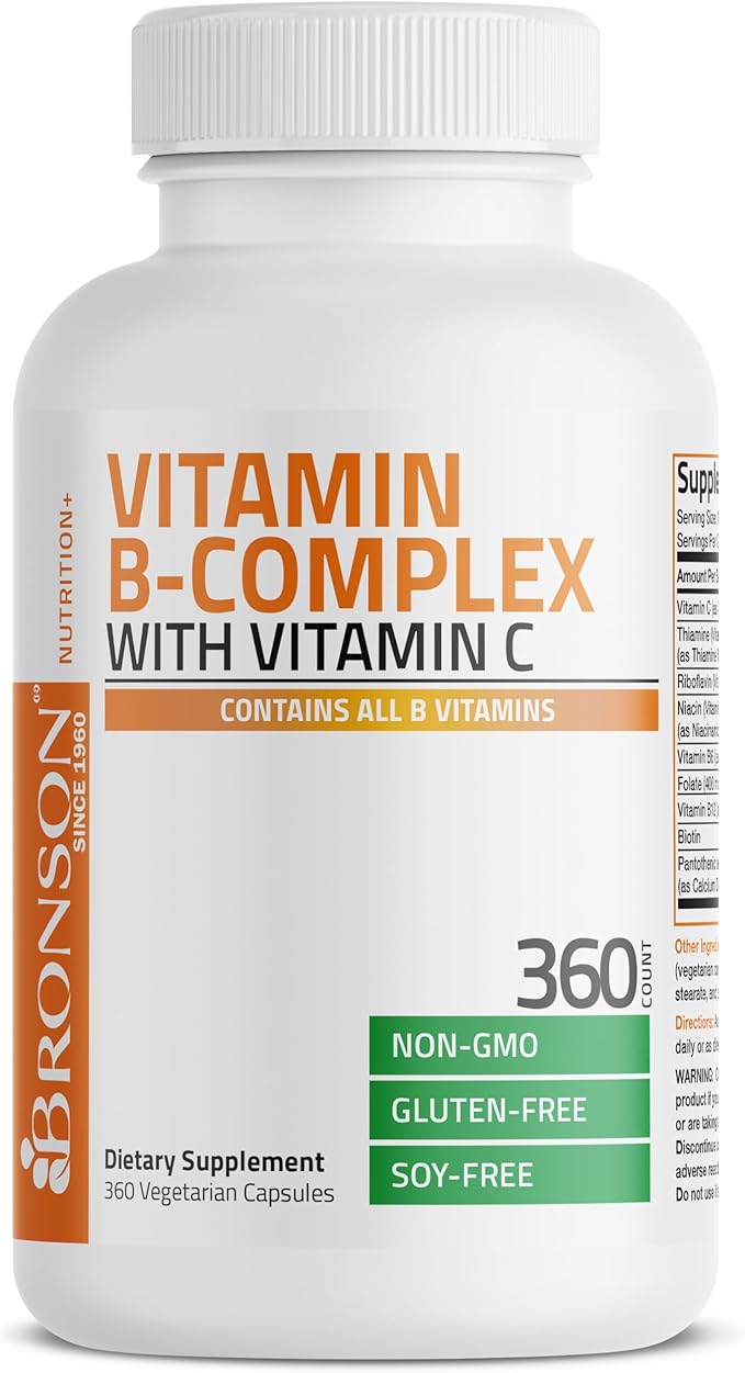 Bronson Vitamin B Complex with Vitamin C 360 Vegetarian