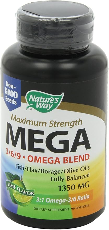 Nature's Way MEGA 3/6/9 Omega Blend, 90 Count