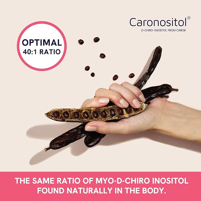 Myo-Inositol & D-Chiro Inositol for Hormone Balance for Women | Ideal 40:1 Ratio | Menstrual Cycle and Ovarian Health Support Supplement | Myo 2000mg & D Chiro 50mg with Vitamin B8 | 240 Count