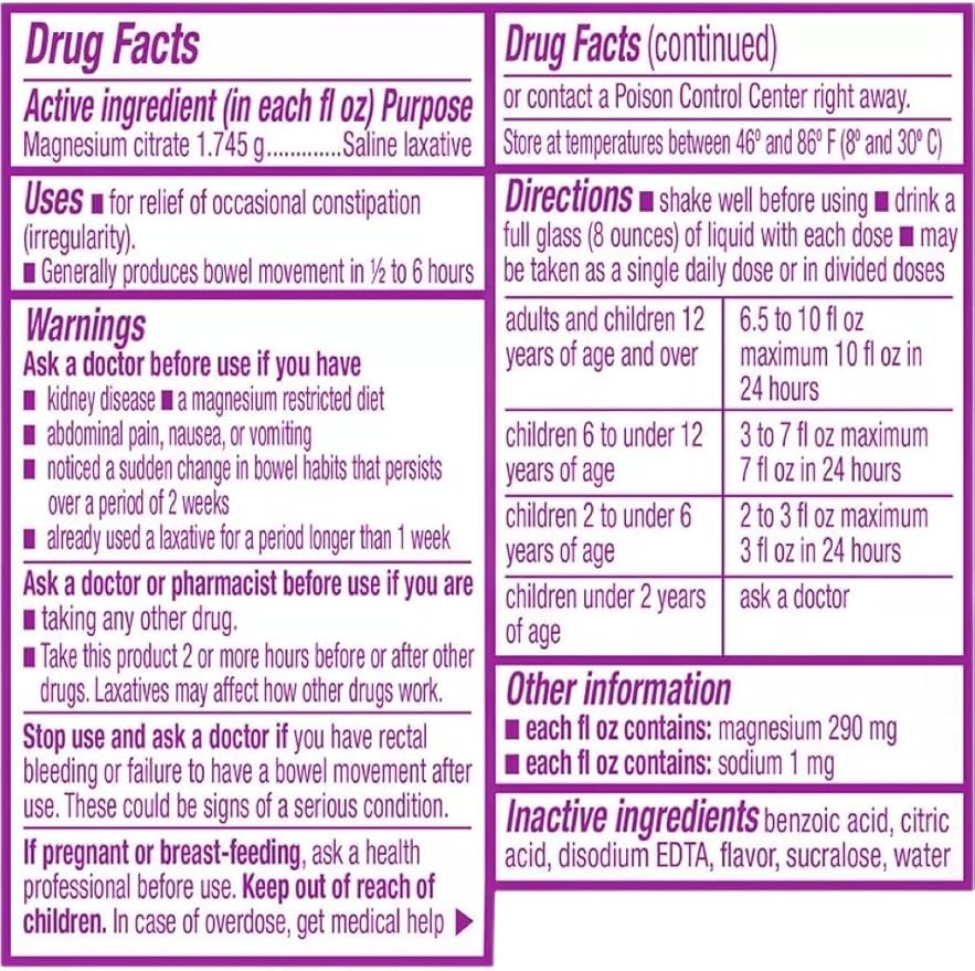 Deal Dave Card + Swan Magnesium Citrate Oral Solution 10 oz, Grape Flavor