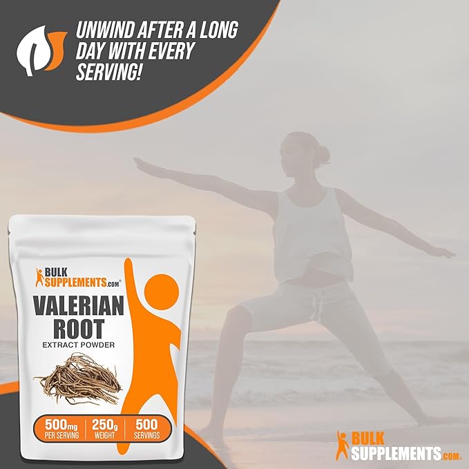 BulkSupplements.com Valerian Root Extract Powder 500mg per 250g (8.8 (8.8 oz), 1