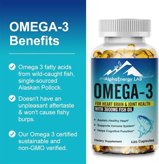Omega-3 with Triple Strength 3600MG Fish