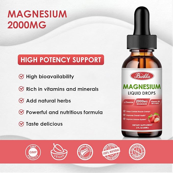 (2 Pack) Magnesium Glycinate 500mg Supplement,