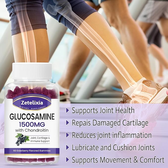 Glucosamine Chondroitin Gummies with MSM, Turmeric 120 Count