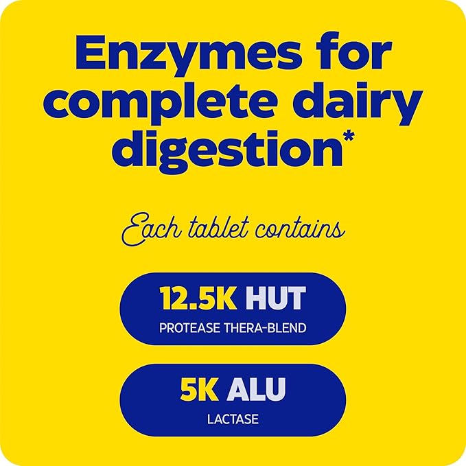 Enzymedica, DairyAssist, Digestive Enzymes for Complete 30 Count