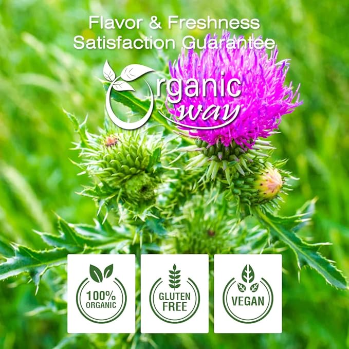 Organic Way Whole Milk Thistle Seeds (4 Ounce 1)