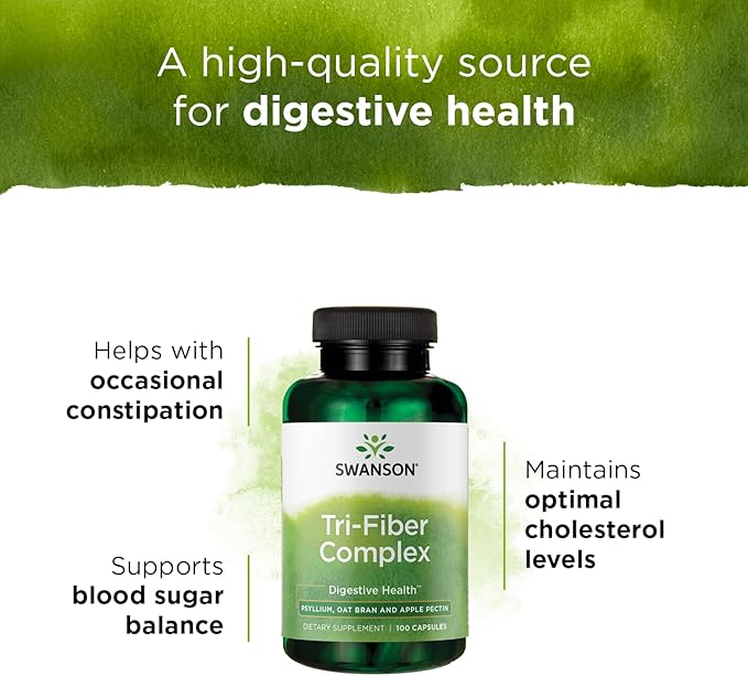 Swanson Tri-Fiber Complex (100 Capsules)
