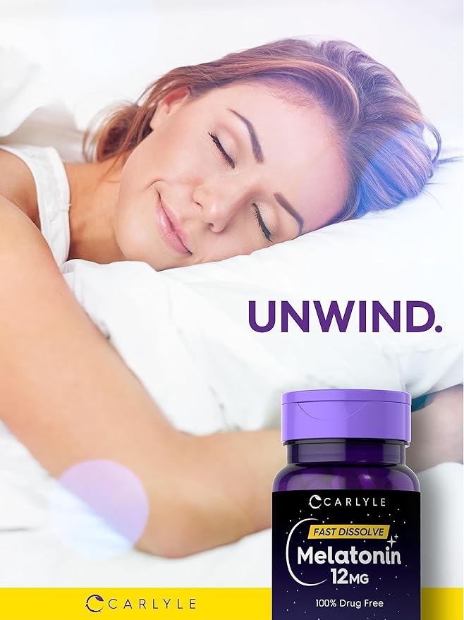 Carlyle Melatonin 12 mg Fast Dissolve 180 Tablets