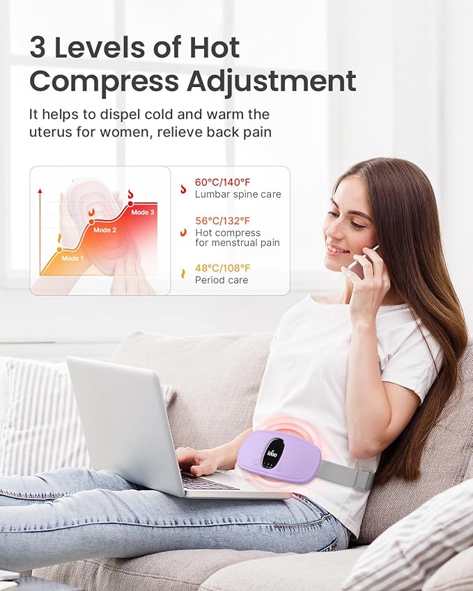 iDOO Portable Heating Pad, FSA HSA 3 Heat 3 Massage