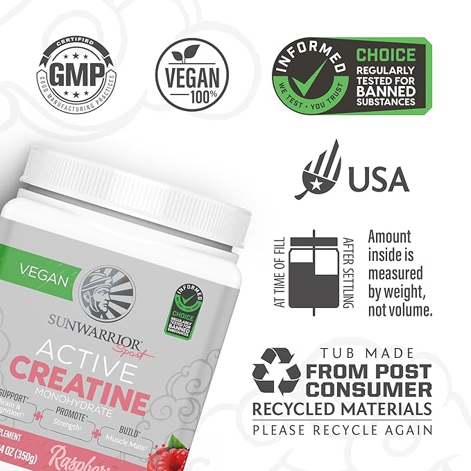 Creatine Monohydrate Powder Micronized PreWorkout Recovery Supplement (50 Servings)