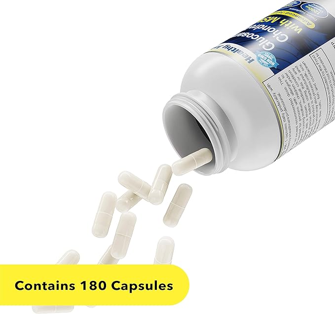 Glucosamine Chondroitin Sulfate with MSM Capsules 180 Count