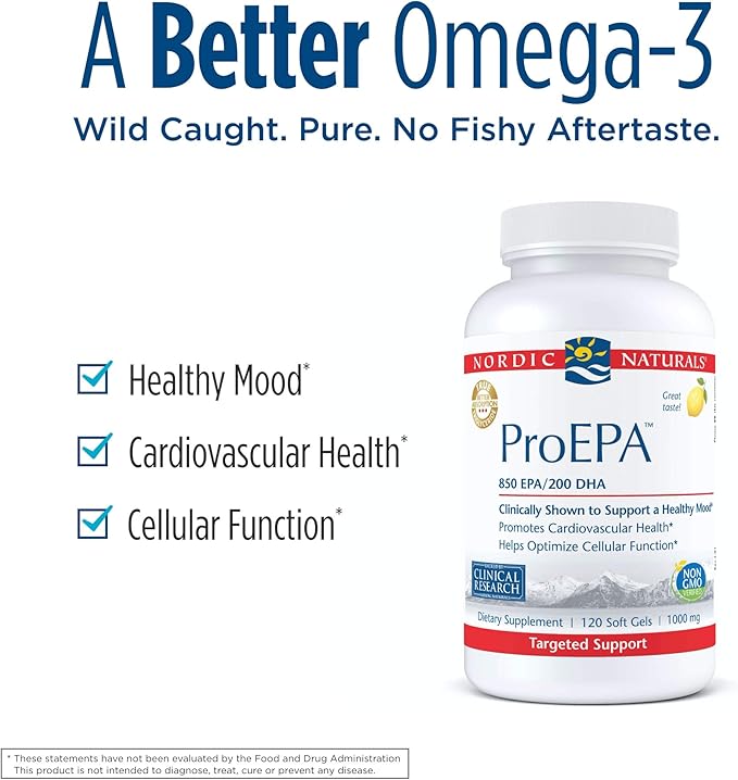 Nordic Naturals ProEPA, Lemon 120 Soft 1210 mg Omega-3 - 60 Servings