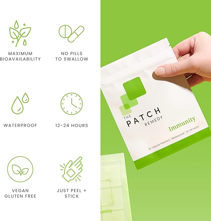The Patch Remedy Immunity Patches 30 Topical 24 Hours