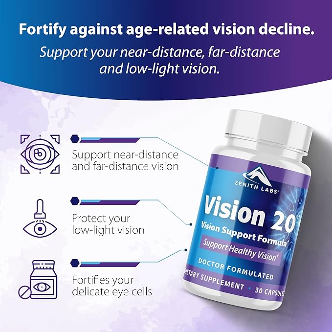 Zenith Labs Vision 20 Lutein & Zeaxanthin 3 Pack