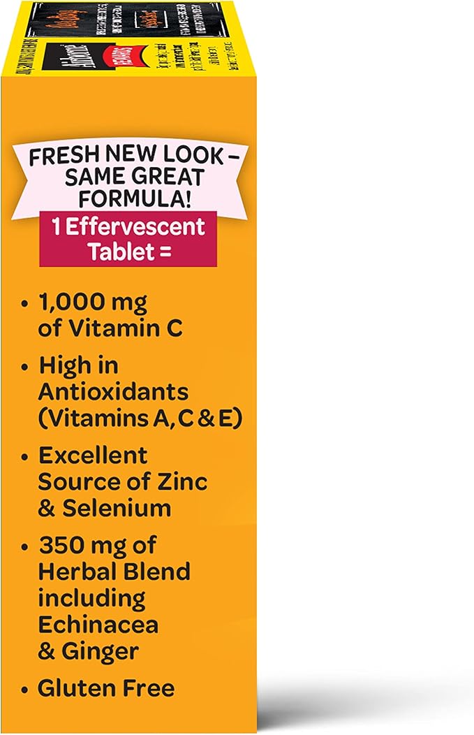 Airborne 1000mg Vitamin C with Zinc, 30 Fizzy