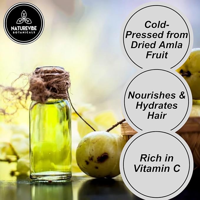 Naturevibe Botanicals Amla Oil 32 Ounces 100% Pure