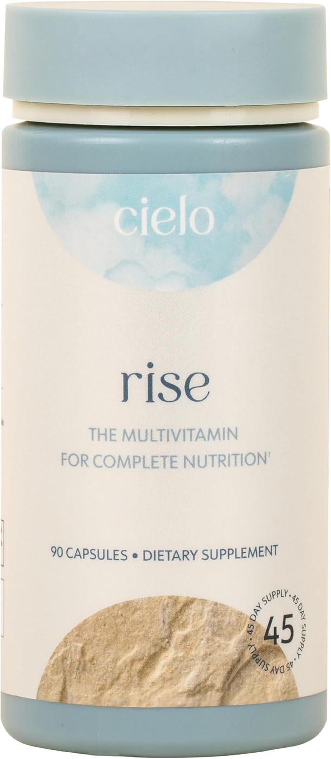 Cielo Rise Multivitamin for Women and Men D3, E K2, & (45 Day