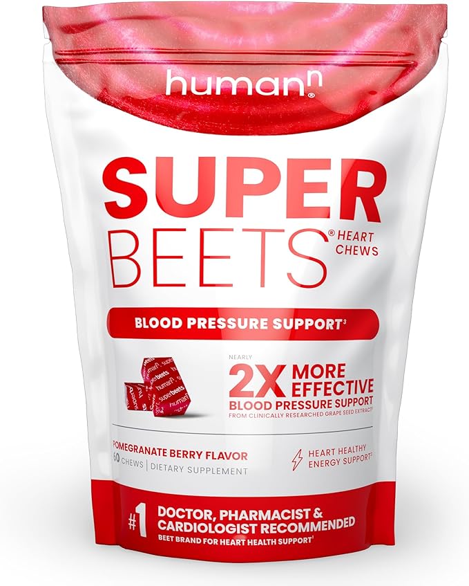 humanN SuperBeets Heart Chews 60 Count