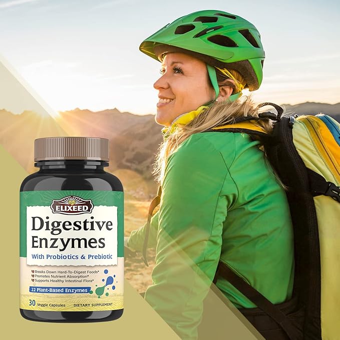 Digestive Enzymes plus Probiotics & Prebiotics, 22 Digestive 30 Caps