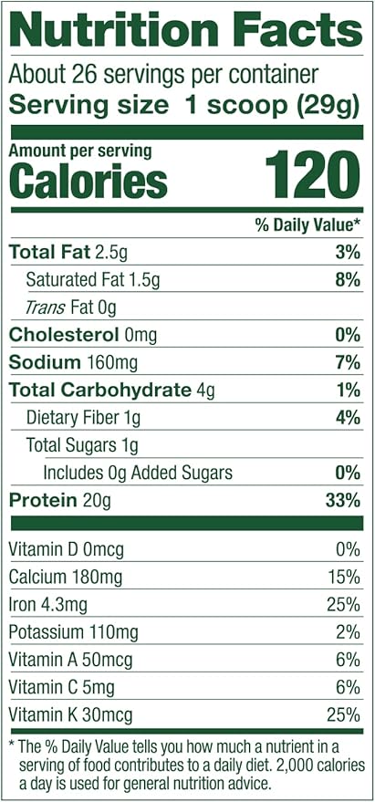 Vega Protein and Greens Protein Powder, Berry 20g Plant 1.7 lbs