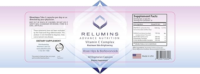 Relumins Advance Nutrition Gluta 1000, Vitamin (3 Bottles