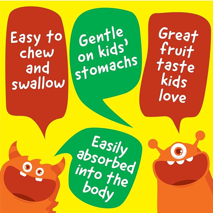 Kids Vitamin D 1000 IU Chewable Tablets - Tasty Natural Orange Flavor - Vegan, GMO-Free, Gluten Free, Nut Free Vitamins - Dietary Supplement for Immune Support - for Children - 120 Chewables