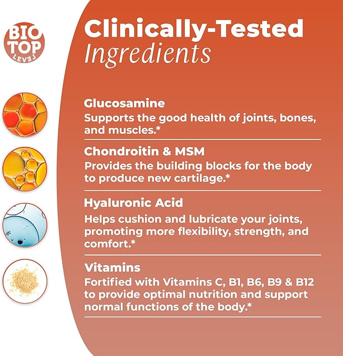 Liquid Glucosamine, Chondroitin, MSM, Biotin, Hyaluronic
