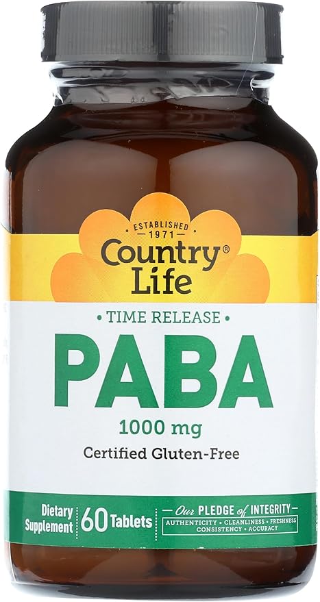 Country Life, Paba 1000Mg, 60 Count