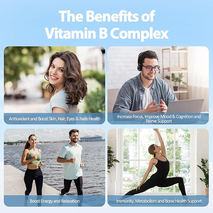 13-in-1 Vitamin B Complex Plus B1, B2, B2, B3 B3 (Niacinamide), B4, B5, B5, B6, B6, B7 B7 (Biotin), B8 (Inositol), B9 (Folate), B12, C, D3, K2 K2 - 120 Vegan