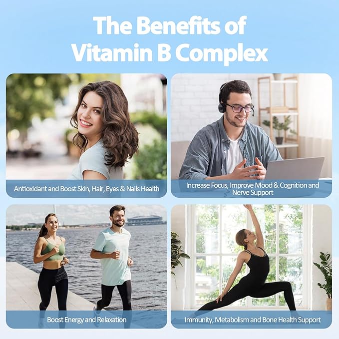 13-in-1 Vitamin B Complex Plus B1, B2, B2, B3 B3 (Niacinamide), B4, B5, B5, B6, B6, B7 B7 (Biotin), B8 (Inositol), B9 (Folate), B12, C, D3, K2 K2 - 120 Vegan