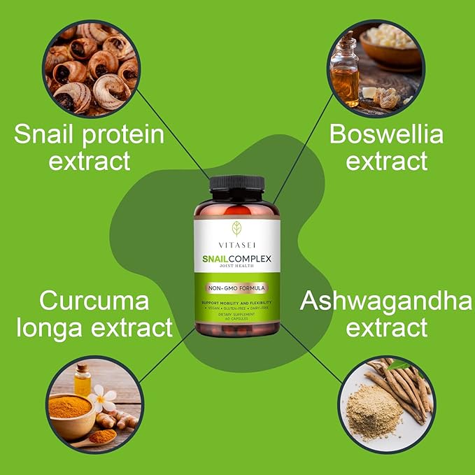 Snail Complex with Glucosamine, Chondroitin, MSM, 60 Capsules 2)