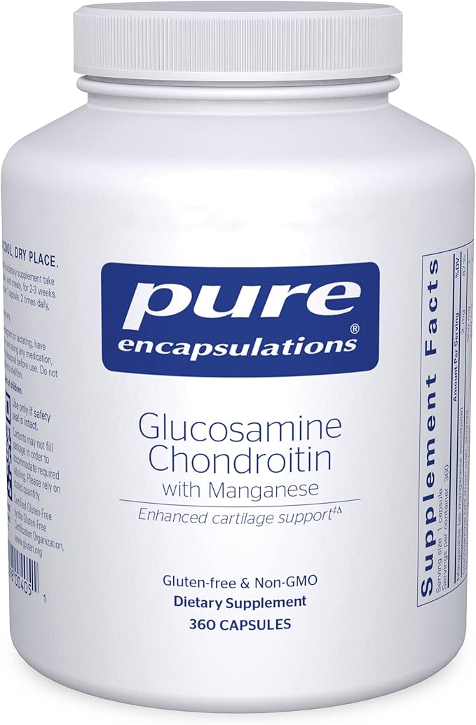 Pure Encapsulations Glucosamine Chondroitin with Manganese 360 Capsules
