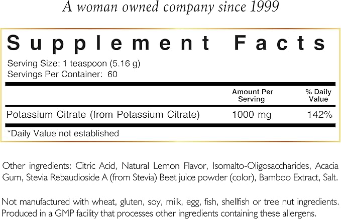 Pink Potassium Powder by Cocó March – Supports Heart Health, Muscle Function, and Bone Health. Gluten Free, Dairy Free, Non-GMO, Soy Free, Vegan, Keto Friendly – 10.86 oz (309.6 g)