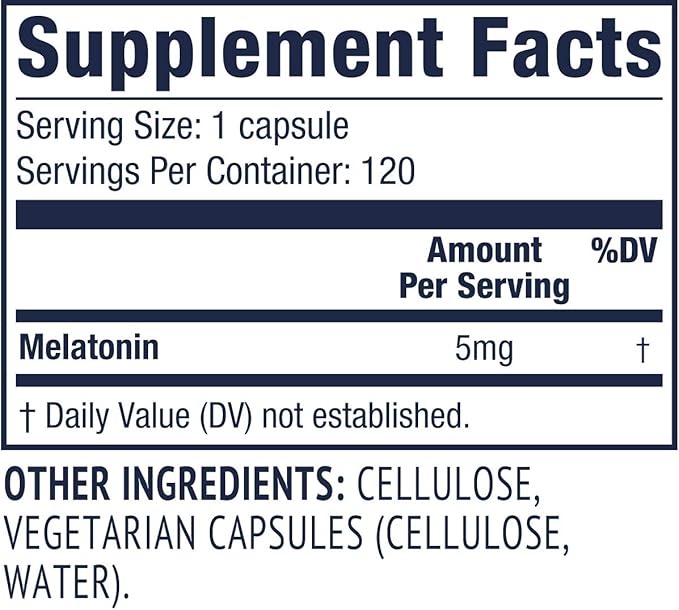 Vimergy Melatonin Capsules, 120 Servings –