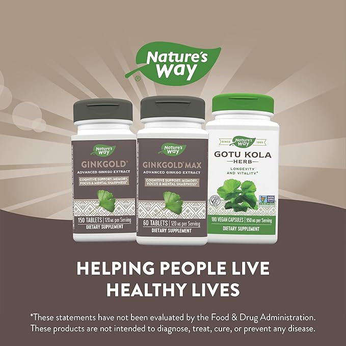 Nature's Way Ginkgold Max Advanced Ginkgold 60 Tablets