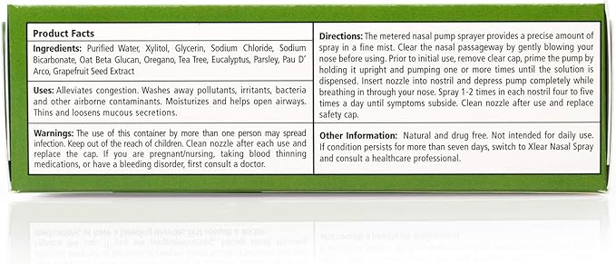 Xlear Rescue Nasal Spray with Xylitol, 3)