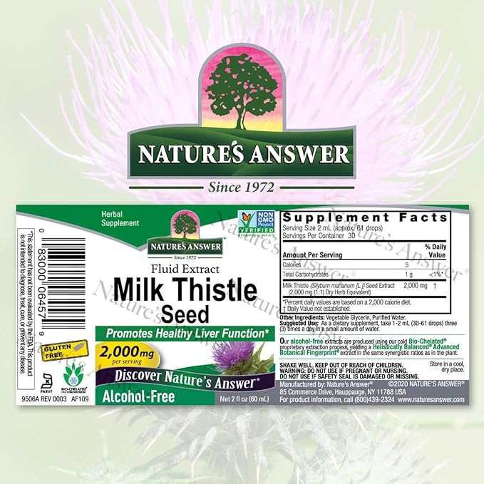 Nature's Answer Alcohol Free Milk Thistle 2 Fluid