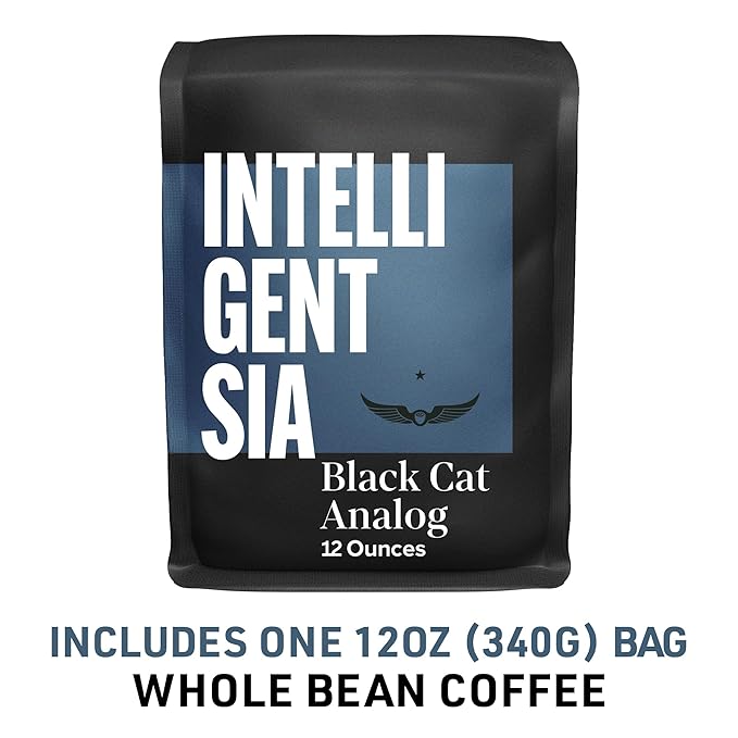 Intelligentsia Coffee, Medium Roast Whole Bean Coffee - Black Cat Analog 12 Ounce Bag