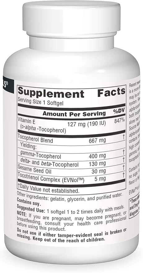 Source Naturals Gamma E 400-60 Softgels