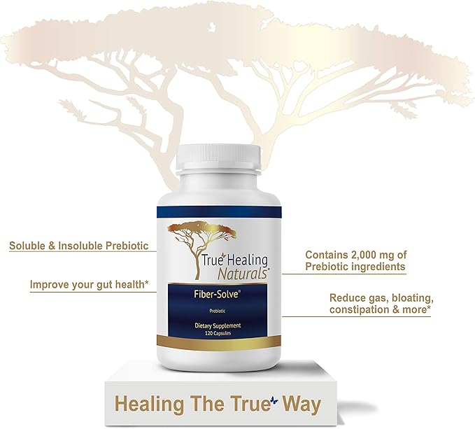 Fiber-Solve - Prebiotic Supplement - 2,000 120 Capsules