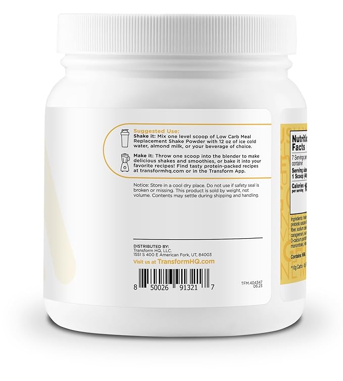 TransformHQ Meal Replacement Shake Powder 7