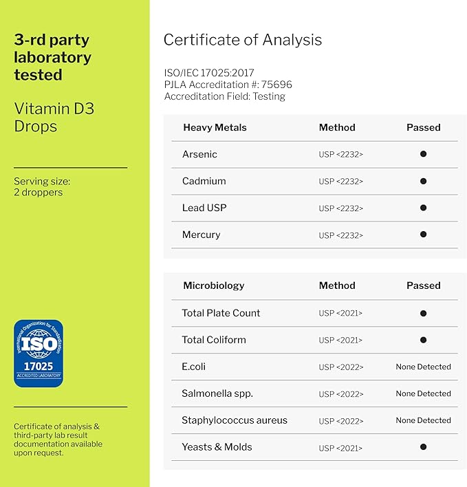 Liquid Vitamin D Drops D3 10000 10000 IU D3 for D3 Vitamin 2 fl