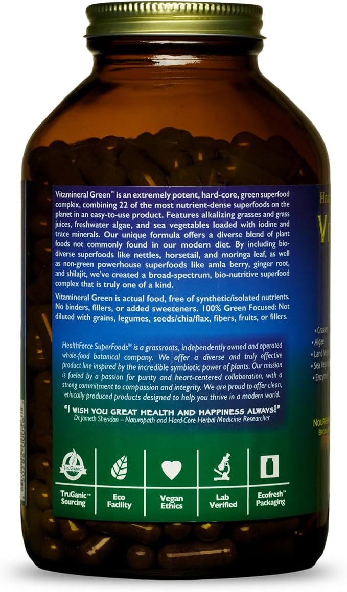 HEALTHFORCE SUPERFOODS Vitamineral Green 400 Capsules