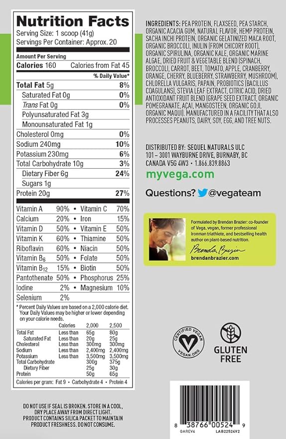 Vega One All in One Nutritional 29.2 Ounce 1)