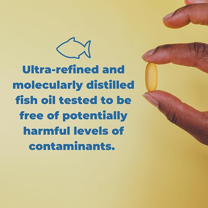 High-Potency, Super EPA/DHA Fish Oil 750mg Omega-3 Fatty