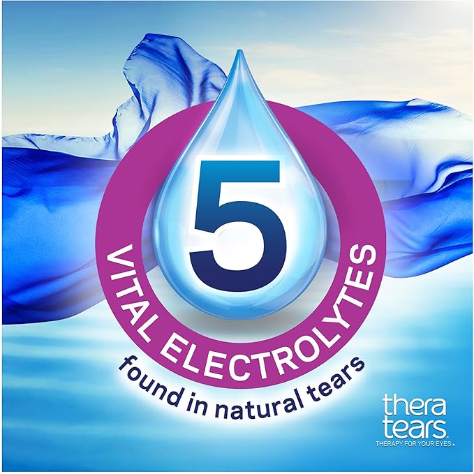 TheraTears Dry Eye Therapy Eye Drops 30 Vials, 2 Pack