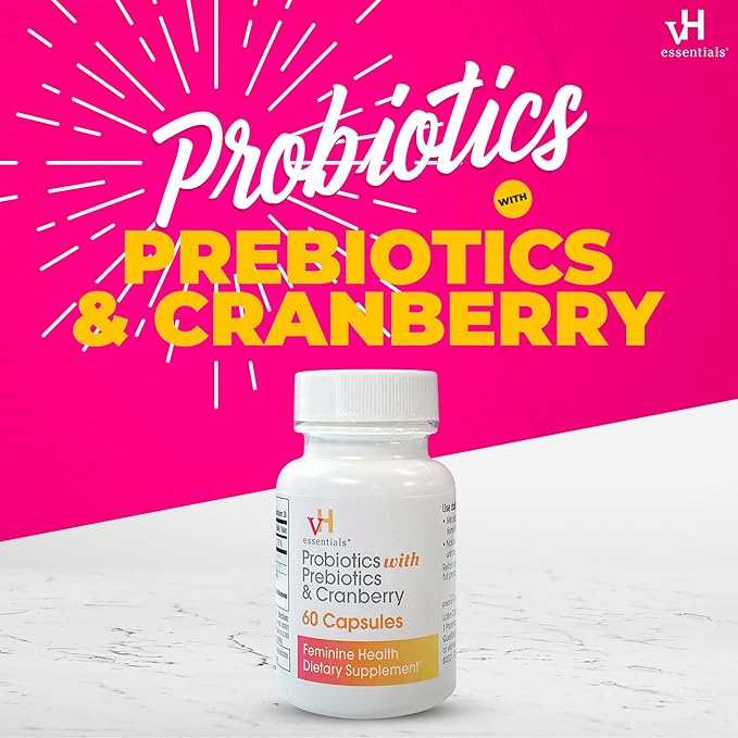 vH essentials Probiotics with Prebiotics and 60 Capsules